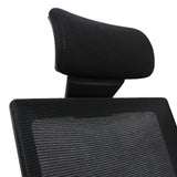 Reposacabezas y respaldo de malla negra del Sillón de oficina profesional CAPTIVA de hjh OFFICE