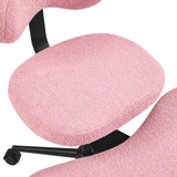 Tapizado rosa texturizado del asiento de la silla de meditación Asanasit de hjh LIVING