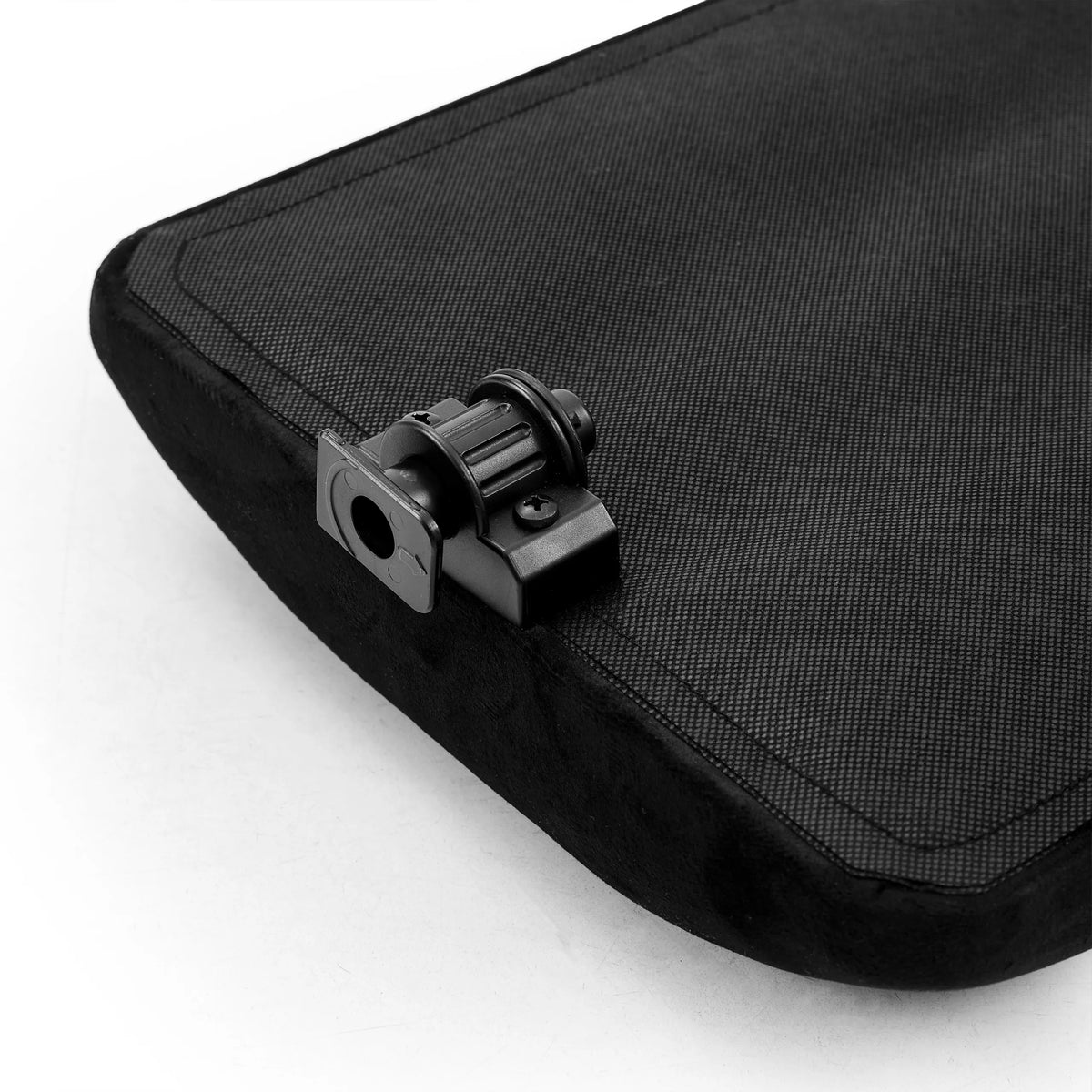 Sujeción de plástico negro del Reposapiés Podi Velvet de hjh OFFICE