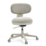 Silla Home Office SITMOTION W gris con funda de tela estructurada y base de cinco ruedas de hjh OFFICE – vista de 360° (vista frontal 15°)