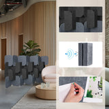 Separadores absorbentes de sonido FLEXMIUT PLUG en gris y gris oscuro como set modular de hjh OFFICE