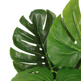 Hojas verdes de la Planta artificial MONSTERA I de hjh OFFICE