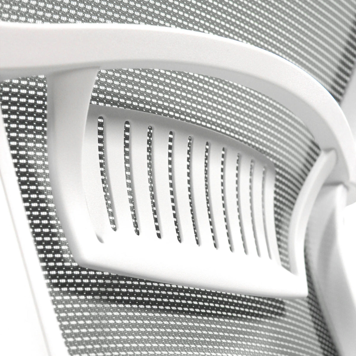 Soporte de respaldo blanco con ranuras de ventilación de la Silla Home Office ESTRIA de hjh OFFICE