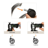 Instrucciones de medición para el ancho del vástago de las Ruedas para sillas 5x ROLO GAME No-Noise 11mm/60mm de 10 mm y 11 mm de hjh OFFICE