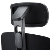 Reposacabezas con funda de malla y marco negro de la Silla de oficina profesional Skandis Pro de hjh OFFICE