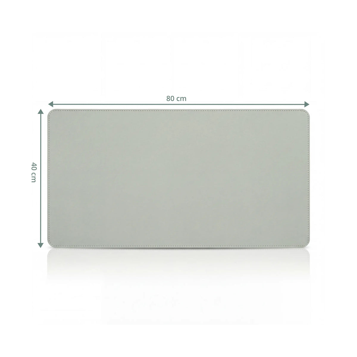 Maßansicht der Schreibunterlage Padflux Clean mit 80 × 40 cm von hjh OFFICE