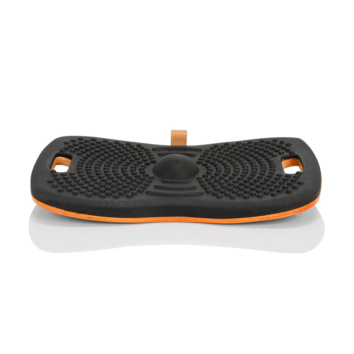 Tabla de equilibrio ACTIV negra con estructura de nodos y núcleo naranja de hjh OFFICE – vista de 360° (vista frontal 0°)