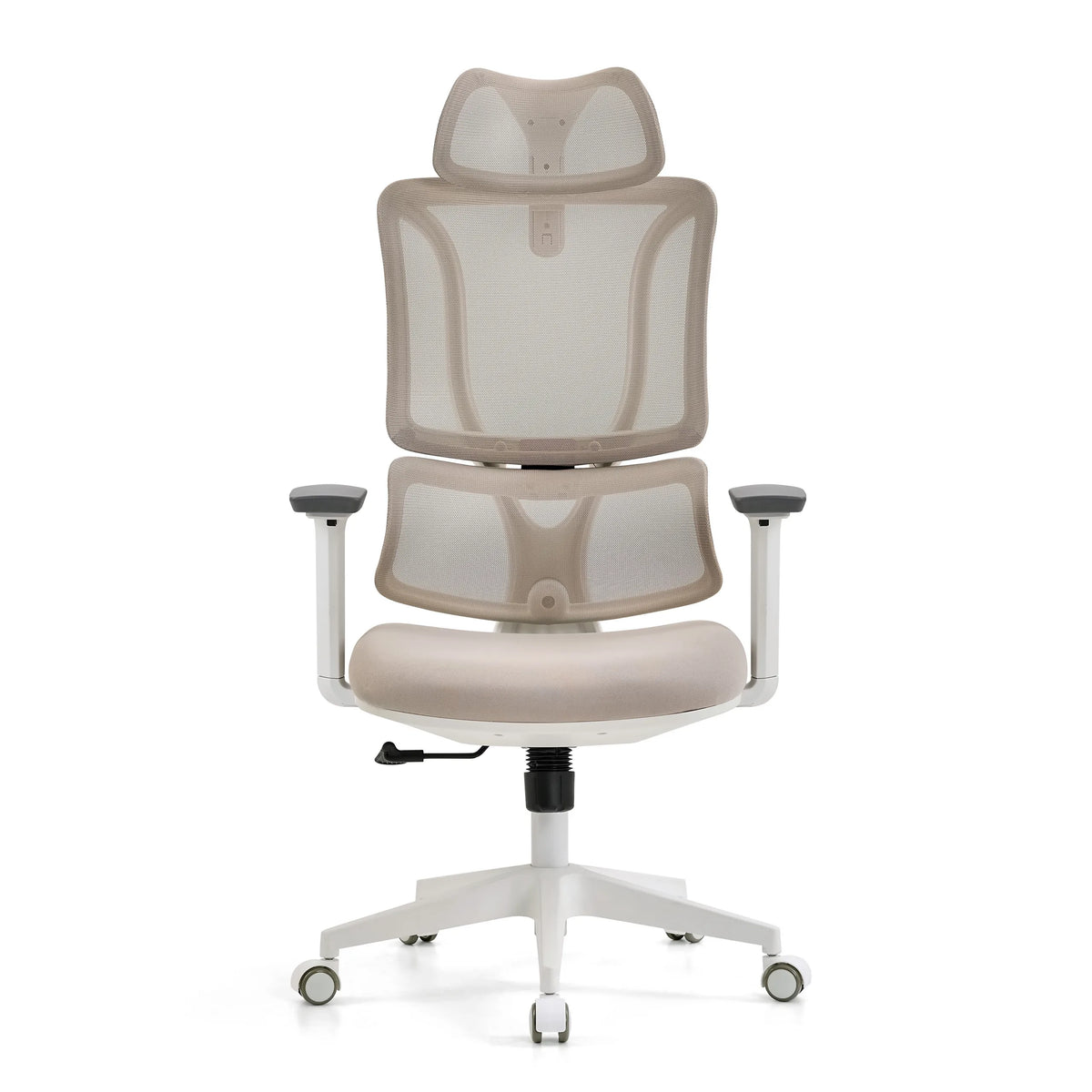 ERGOMY W | Tejido / Malla | Estructura: Blanco - Silla de oficina profesional - Beige por 182,90 €