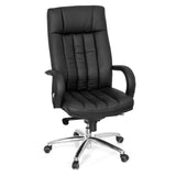 Silla giratoria XXL G 300 negra con acolchado, reposabrazos y base de cinco ruedas de hjh OFFICE – vista de 360° (vista frontal 20°)