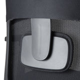 Soporte lumbar ajustable de la Silla de oficina profesional Skandis Pro en negro de hjh OFFICE