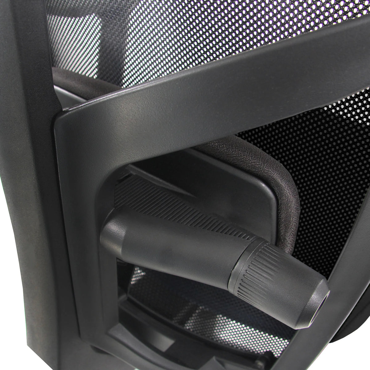 Palanca de ajuste y respaldo de malla negra de la Silla de oficina profesional BELLAC de hjh OFFICE