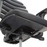 Parte inferior del asiento y mecanismo de ajuste de la silla de mostrador ERGO LINE II WORK en negro de hjh OFFICE
