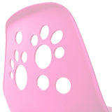 Respaldo rosa con troquelados de huellas de patas de la Silla giratoria para niños FANCY I de hjh OFFICE
