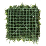 Estera vegetal verde LEAFLUXE 2 con patrón de rejilla cuadrada de plástico de hjh LIVING