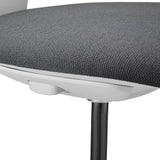Tapizado de tela gris oscuro del asiento de la Silla de trabajo WORK MF2 W de hjh OFFICE