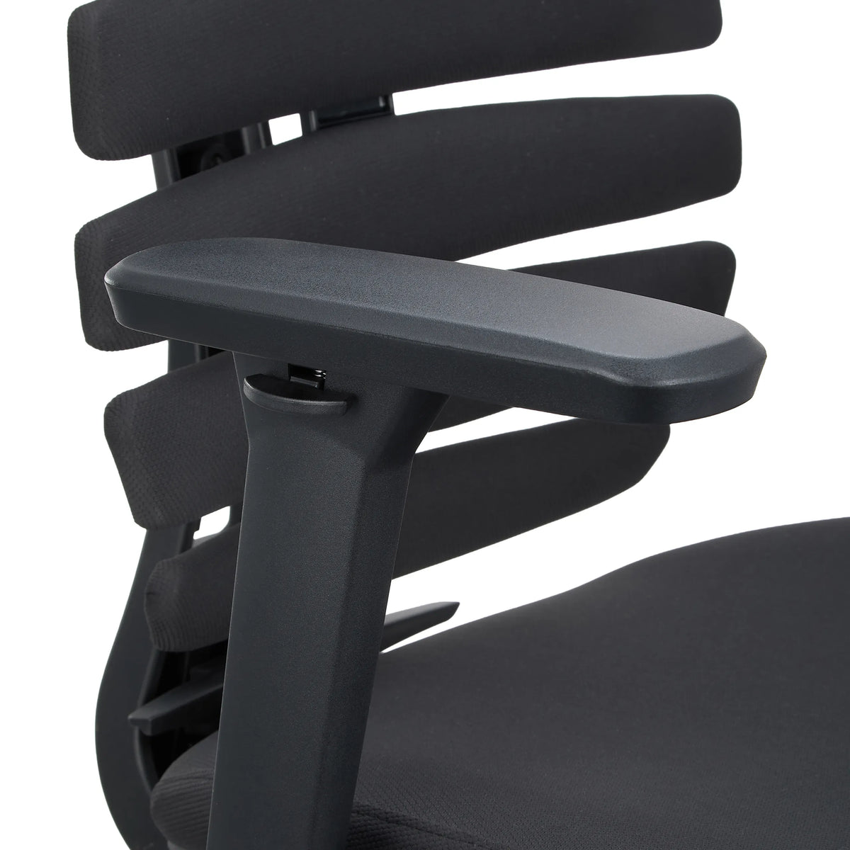 Reposabrazos negro de la silla de mostrador ERGO LINE II WORK con superficie de plástico de hjh OFFICE