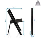 Dibujo dimensional de la Silla de exterior TRAVANO 1 con una altura de 89 cm y una anchura de 47 cm de hjh LIVING