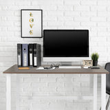 Escritorio WORKSPACE LIGHT I en nogal y blanco, 120 × 60 cm de hjh OFFICE