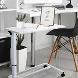 Tablero blanco del escritorio de pie STAND II con pata ajustable y ruedas de hjh OFFICE