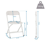 Dibujo técnico de la Silla de exterior TUDELA XXL PRO W con una altura total de 99 cm de hjh OFFICE