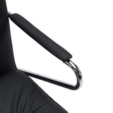 Reposabrazos con tapizado negro de la silla de viga voladiza Rovento V de hjh OFFICE