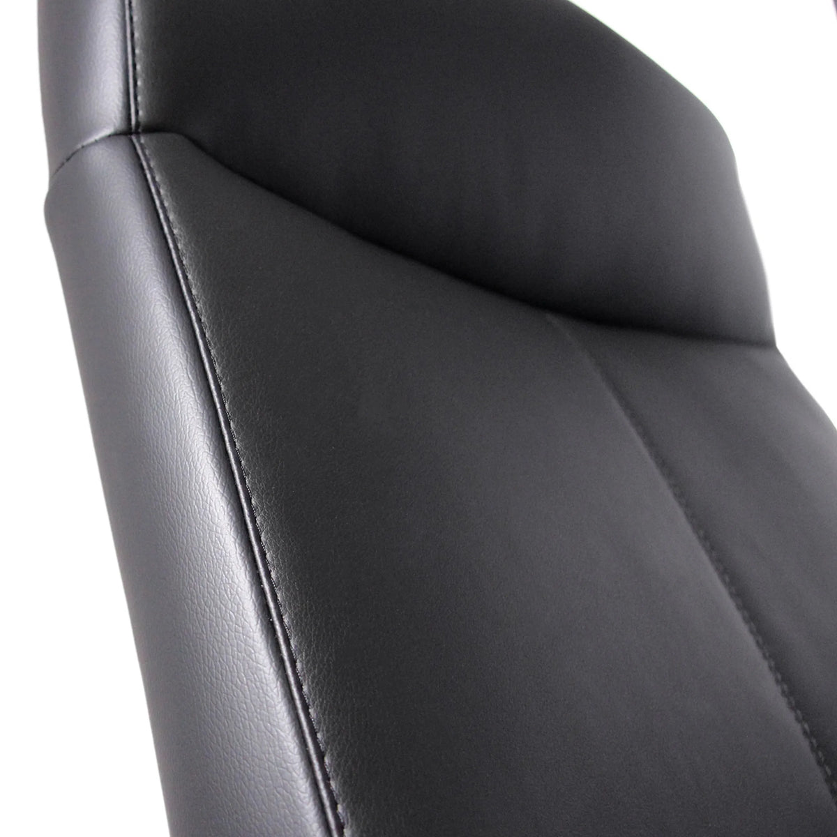 Tapicería de cuero sintético negro del Sillón de oficina profesional LISSO de hjh OFFICE