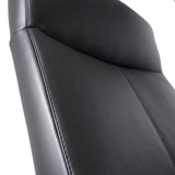 Tapicería de cuero sintético negro del Sillón de oficina profesional LISSO de hjh OFFICE