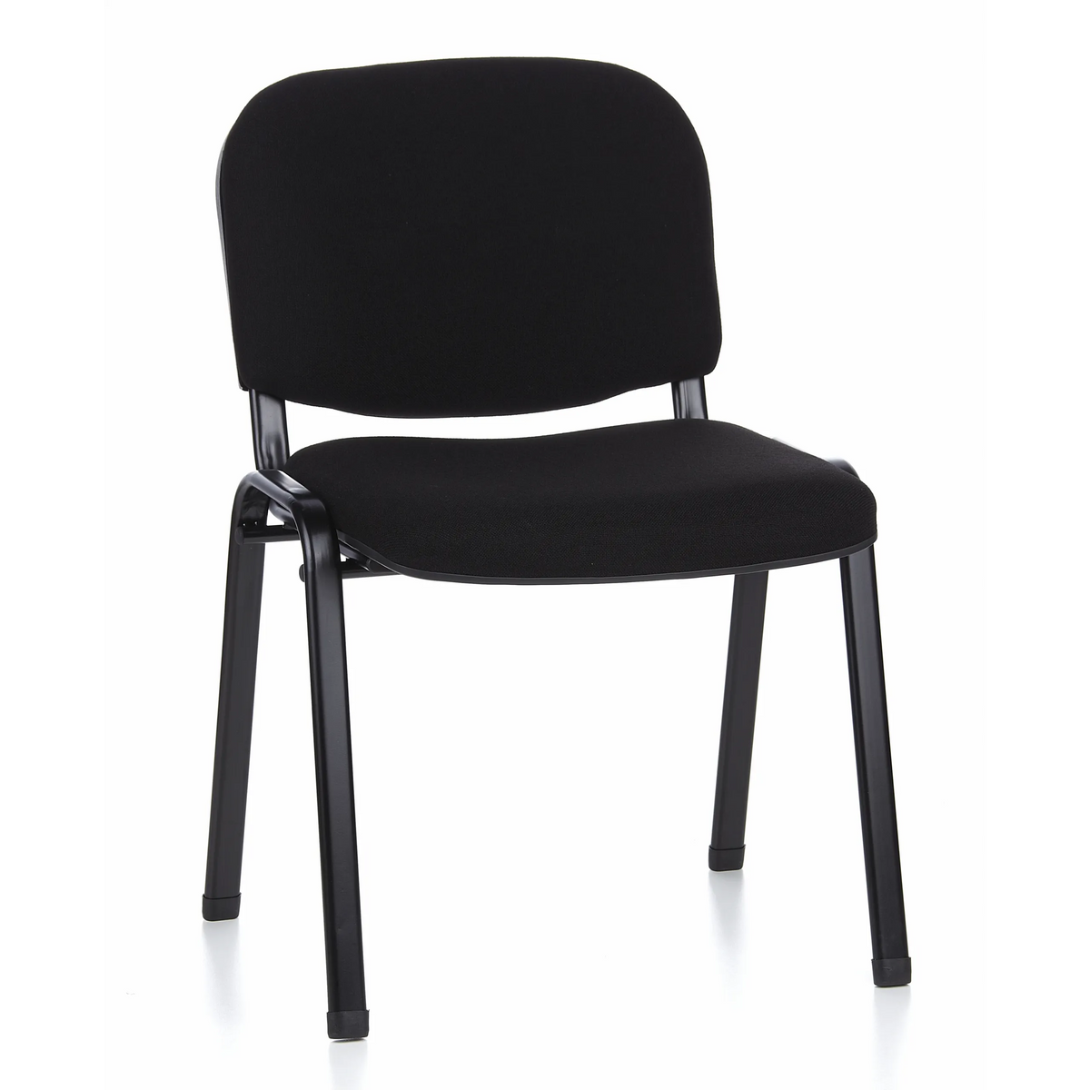 Silla de cuatro patas XT 600 negra con asiento y respaldo acolchados de hjh OFFICE – vista de 360° (vista frontal 20°)