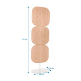 Plano dimensional del separador FLEXMIUT W con una altura de 174 cm y una base de 50 x 30 cm de hjh OFFICE