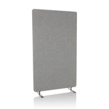 separador FLEXMIUT STAND gris claro con dos pies de apoyo de hjh OFFICE – vista de 360° (vista frontal 15°)