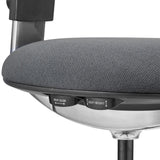Ajuste de altura y profundidad del asiento de la Silla de trabajo WORK 40 en gris oscuro de hjh OFFICE