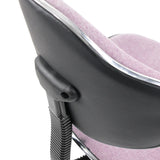 Respaldo de la silla giratoria para niños KIDDY GTI-3 en rosa con carcasa de plástico negro y estructura de cromo de hjh OFFICE