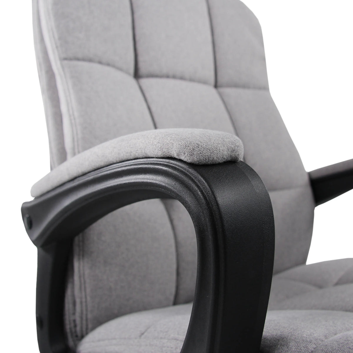 Reposabrazos acolchado del Sillón de oficina Home Office RELAX CX 120 en gris con estructura de plástico negro de MyBuero