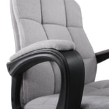 Reposabrazos acolchado del Sillón de oficina Home Office RELAX CX 120 en gris con estructura de plástico negro de MyBuero