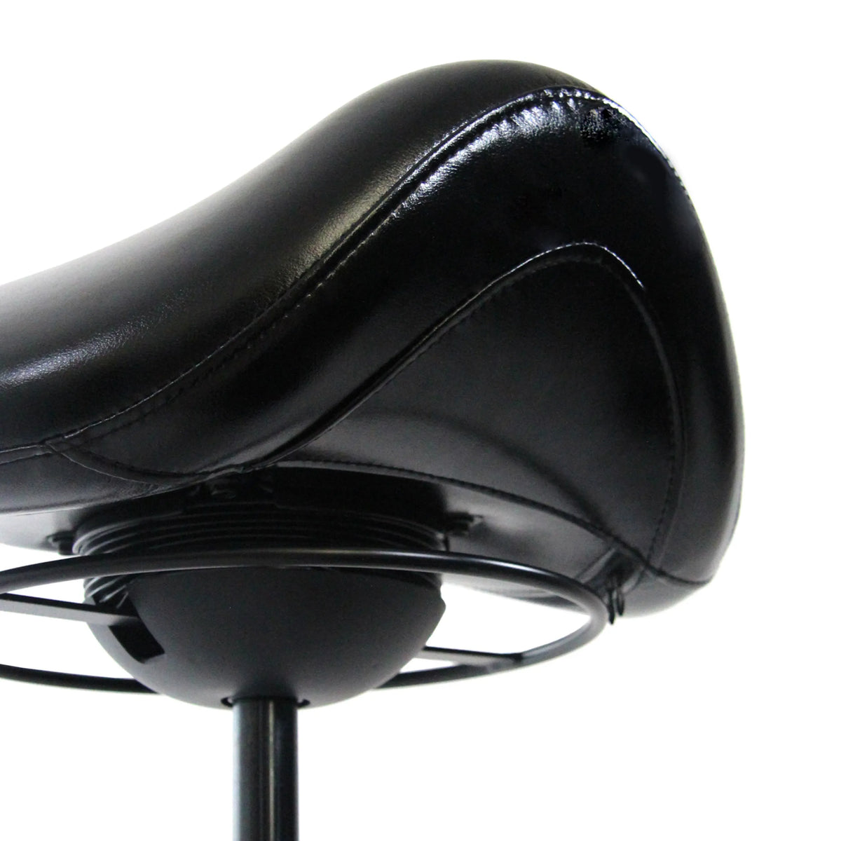 Asiento y estructura negros del taburete de silla de montar ORTHO SIT de hjh OFFICE