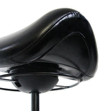 Asiento y estructura negros del taburete de silla de montar ORTHO SIT de hjh OFFICE