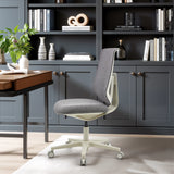 Silla Home Office Sitflex Lady gris con estructura clara y ruedas de hjh OFFICE