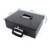 Vista dimensional de la Caja de efectivo SAFE I con 35,5 × 27,5 cm de hjh OFFICE