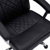 Asiento y respaldo acolchados en negro de la Silla Home Office Relax Prestio de MyBuero