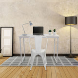 Escritorio WORKSPACE I blanco de 100 × 50 cm con una silla a juego de hjh OFFICE