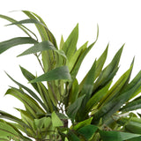 Hojas verdes de la Planta artificial MANGO de hjh OFFICE