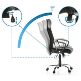 Mecanismos de ajuste del respaldo del sillón de oficina Home Office STRYKA con ángulo de inclinación de 90° de hjh OFFICE