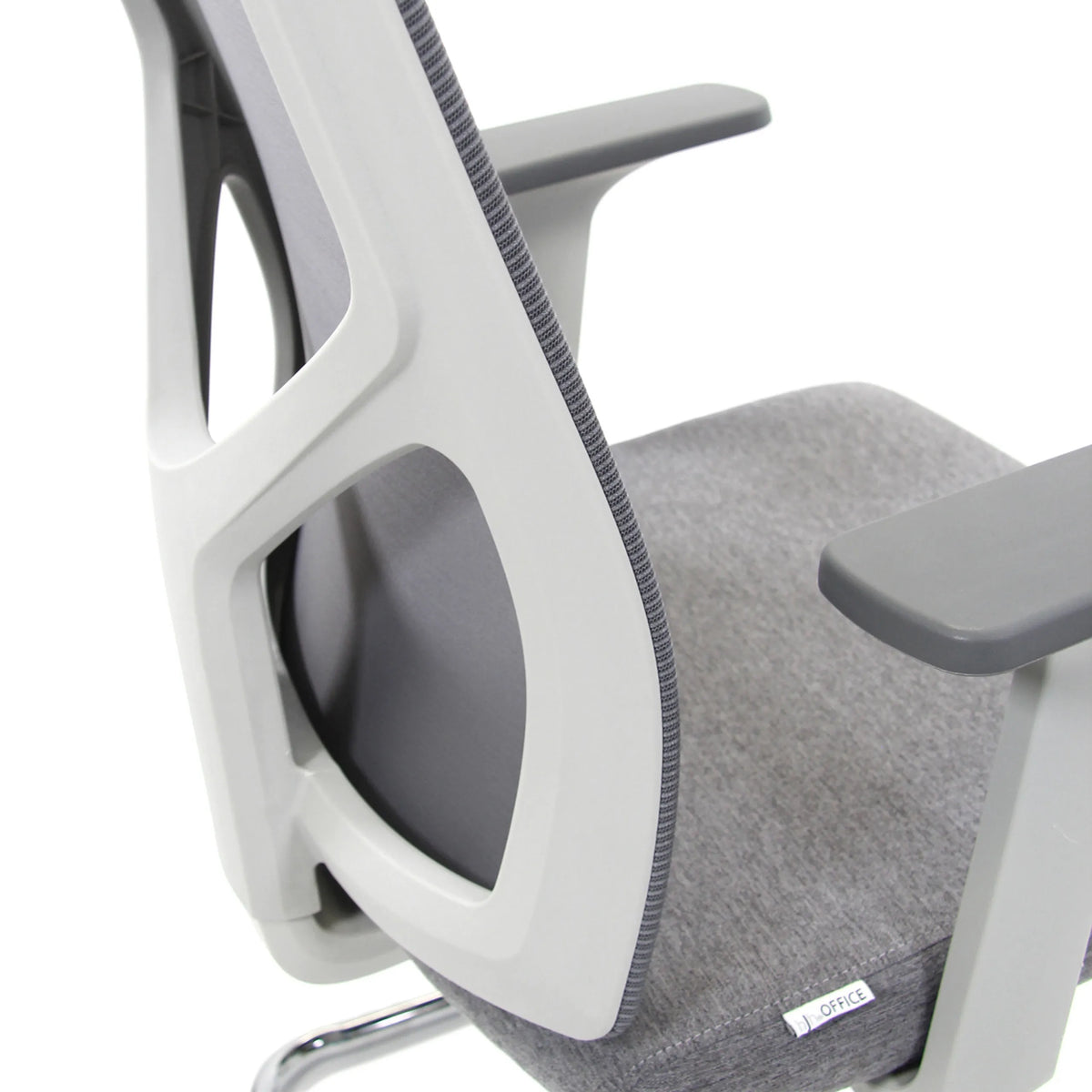Respaldo y asiento gris de la viga voladiza BRETON V W de hjh OFFICE