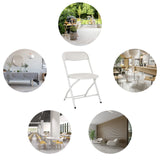 Silla de exterior blanca TUDELA XXL PRO W con respaldo perforado y estructura metálica de hjh OFFICE