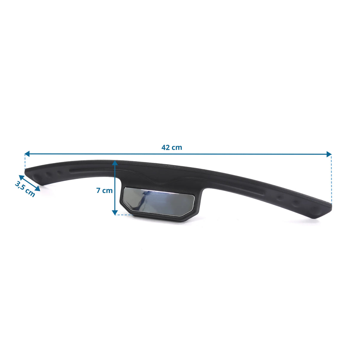 Vista dimensional de la Percha KB ERGO LINE con 42 cm de largo y 7 cm de alto de hjh OFFICE