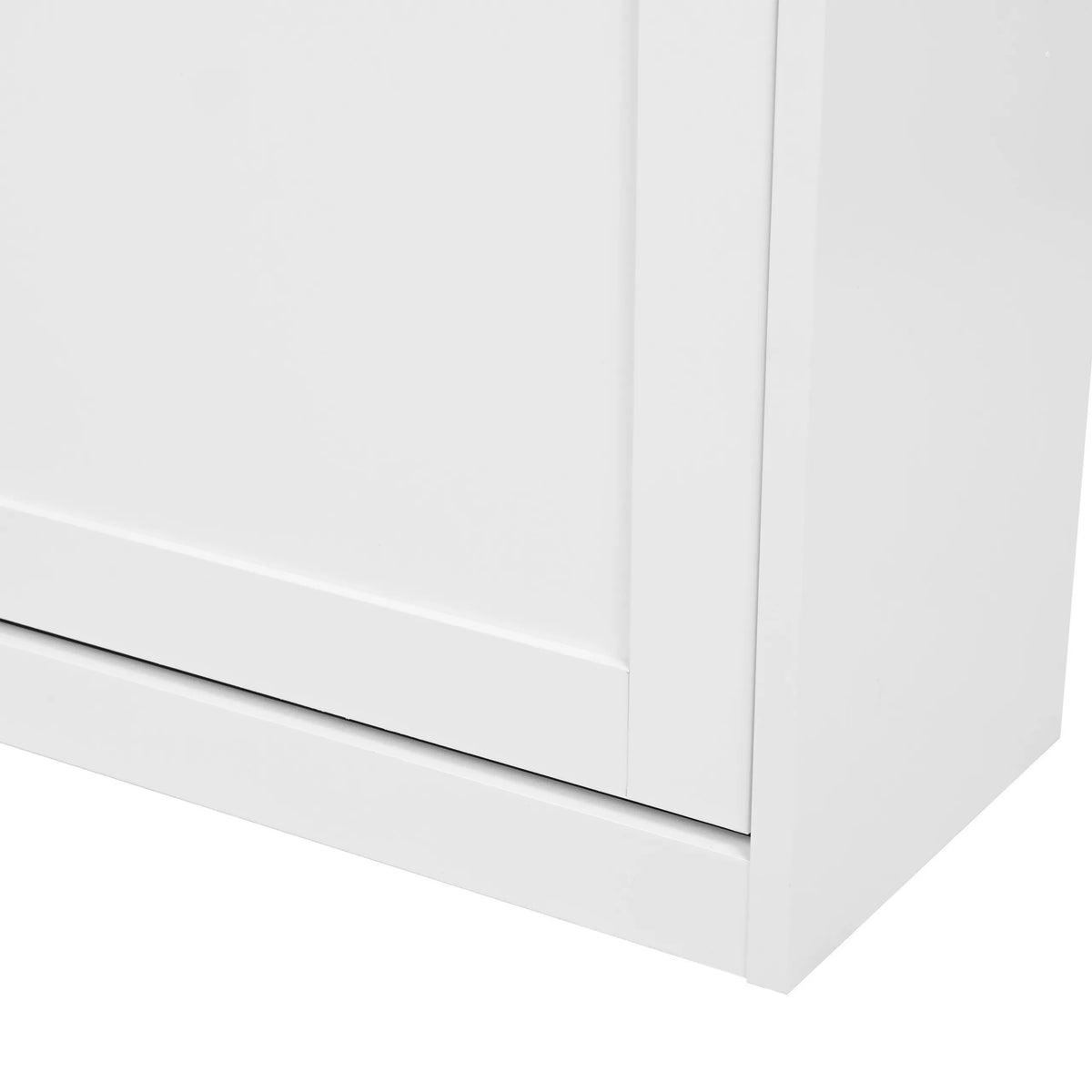 Puerta blanca y borde de la carcasa del armario zapatero Estha 11 de hjh LIVING