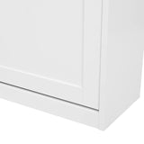 Puerta blanca y borde de la carcasa del armario zapatero Estha 11 de hjh LIVING
