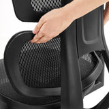Tapizado de malla transpirable del respaldo de la silla de oficina profesional Ergo U2 Pro3 en negro de hjh OFFICE