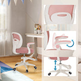 Silla giratoria para niños KIDDY SMART en rosa con altura de asiento ajustable y reposabrazos giratorios de hjh OFFICE