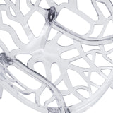 Patrón de malla transparente del respaldo de la silla de cuatro patas Artifo T de hjh LIVING